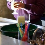 Preparing granita siciliana. 